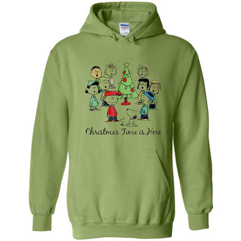 Snoopy Christmas Time Is Here Sporty T-Shirt - Hoodie