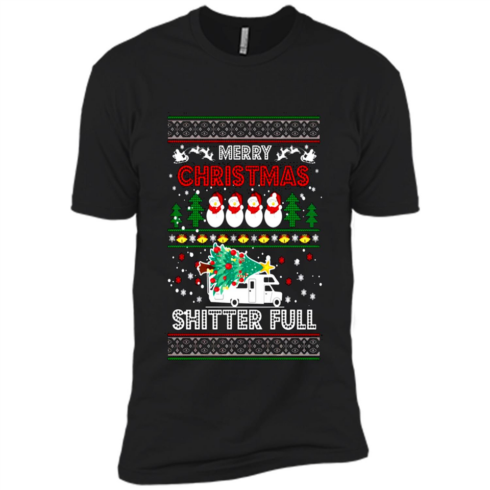 Merry Christmas Shitter Full Christmas Tree Snowman PING PONG