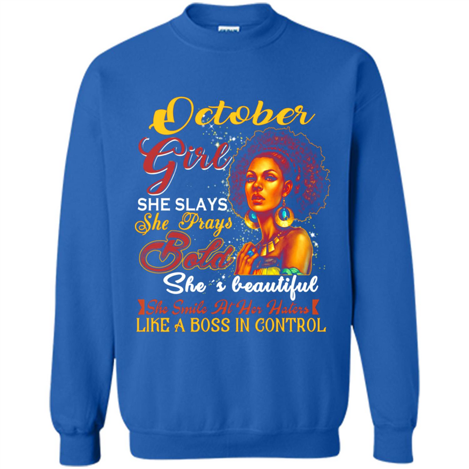 October Girl She Slays She Prays Beautiful Birthday PINGPONG