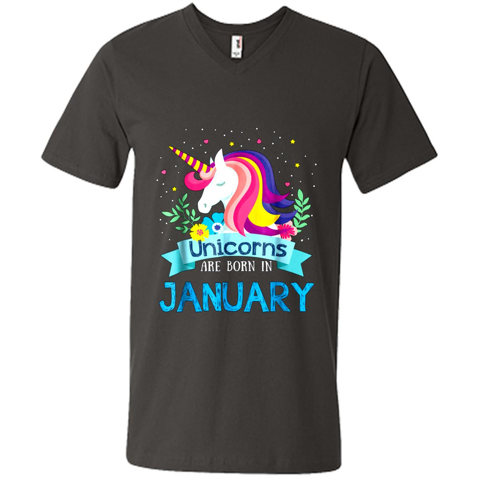 Unicorns are born in January Birthday Rainbow Gift Custom Ultra Cotton