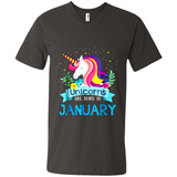 Unicorns are born in January Birthday Rainbow Gift Custom Ultra Cotton