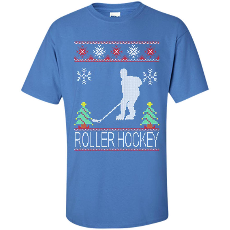 roller hockey Christmas ugly