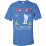 roller hockey Christmas ugly