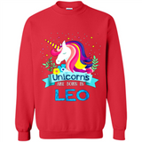 Unicorns are born in Leo Birthday Rainbow Gift Ladies Custom