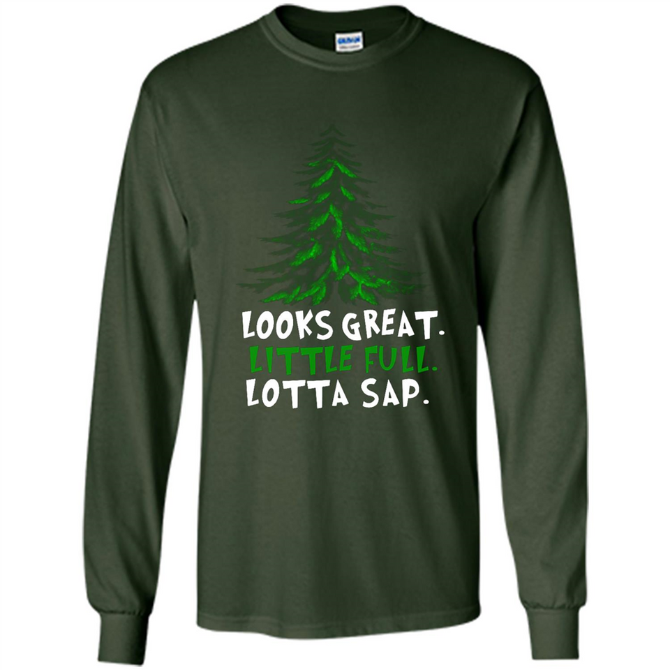 Looks Great Little Full Lotta Sap Funny Christmas Mug PINGPONG - Long Sleeve T-Shirt