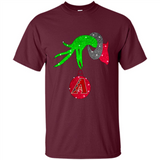 GRINCH HAND HOLDING ARIZONA DIAMONDBACKS GLITTER CHRISTMAS PINGPONG
