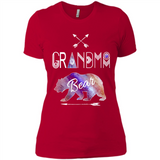 Grandma Bear Shirt Tribal Family Vacation & Camping Tee - Ladies' Boyfriend T-Shirt