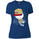 Jack Skellington The Nightmare Before Christmas-49ers Football - Ladies' Boyfriend T-Shirt