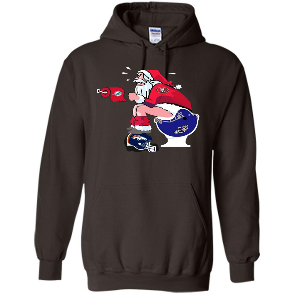 San Francisco 49ers Santa Claus Toilet