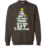 Funny Christmas Tree Drinking Sweatshirt Adult Boozy Festive - Sweatshirt