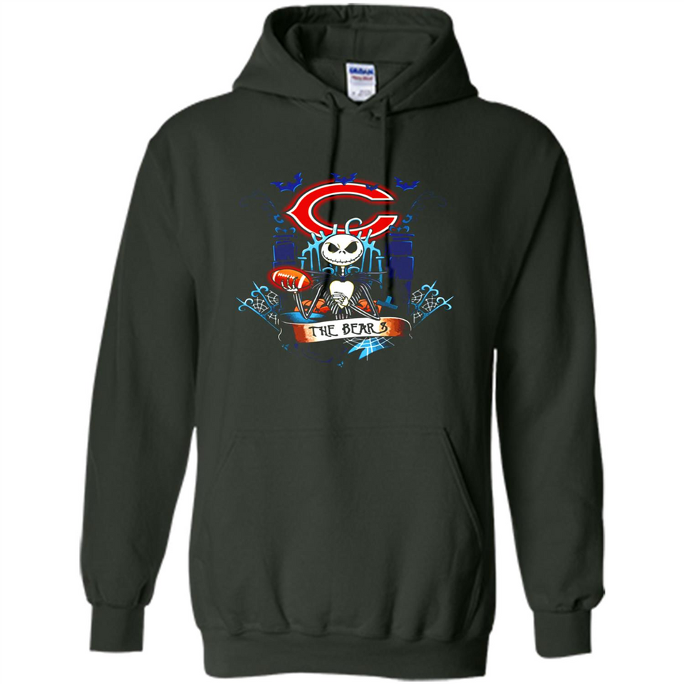 Chicago Bears Halloween The Nightmare Before Christmas - Hoodie