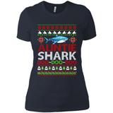 Auntie shark Doo Doo Doo Christmas - Ladies' Boyfriend T-Shirt