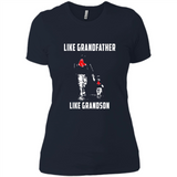 Boston Red Sox GrandFather Like GrandSon - Ladies' Boyfriend T-Shirt
