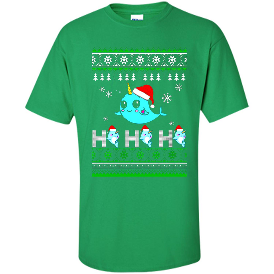 Narwhal christmas sweatshirt hoodie long PINGPONG - Shirt