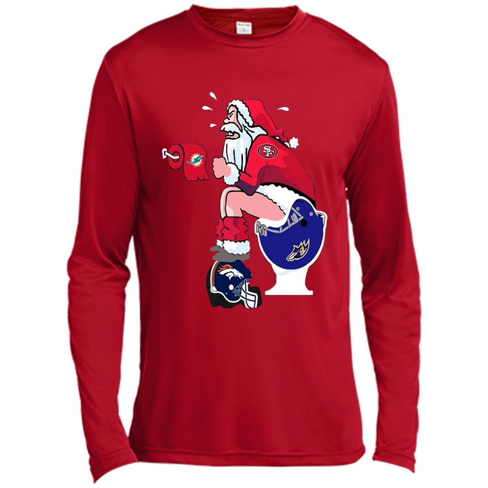San Francisco 49ers Santa Claus Toilet