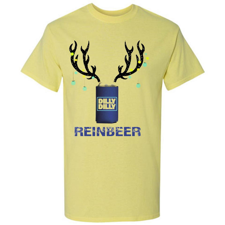 Dilly Dilly Reinbeer Funny Beer Reindeer Christmas Sporty - Shirt