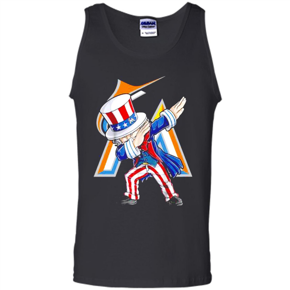 MLB MIAMI MARLINS UNCLE SAM DABBING INDEPENDENCE DAY