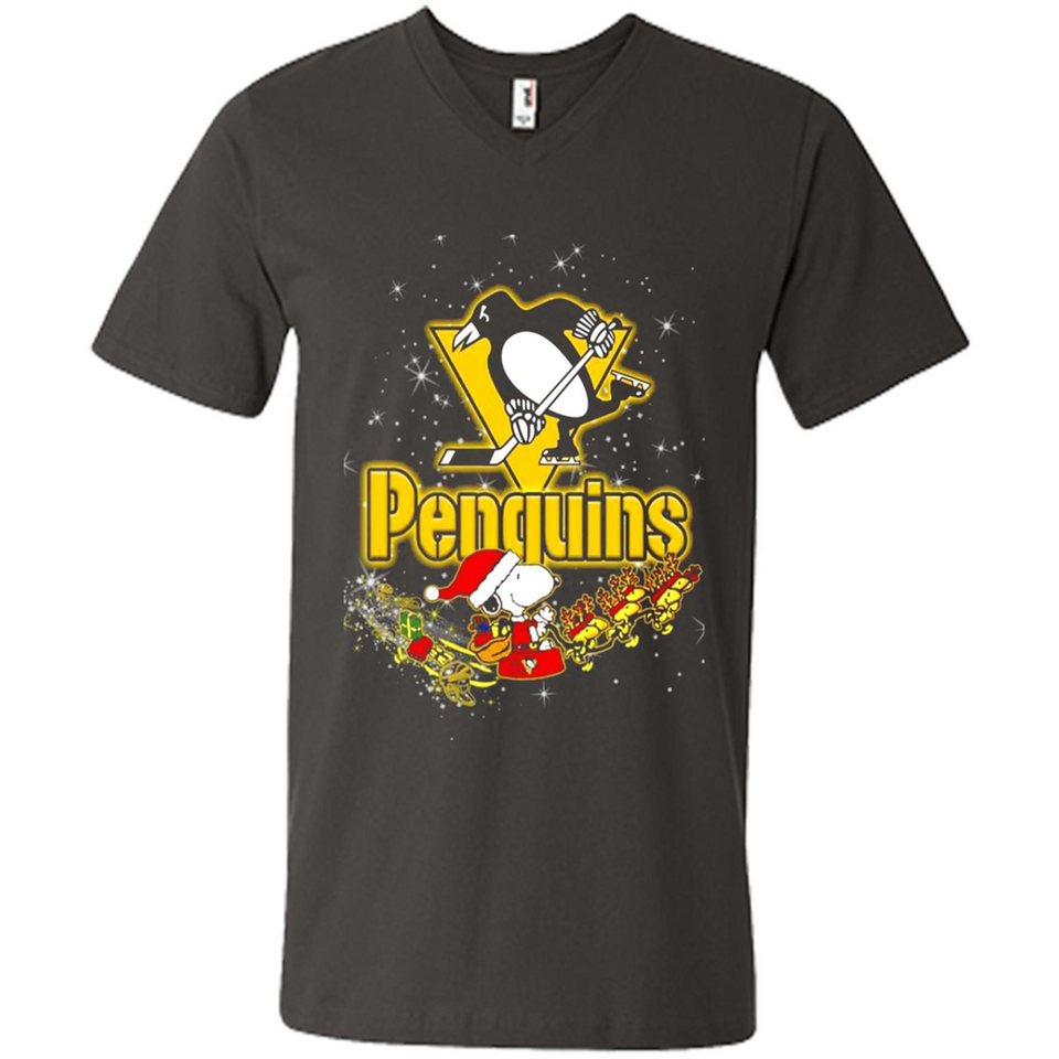 Snoopy Christmas Pittsburgh Penguins - Men's V-Neck