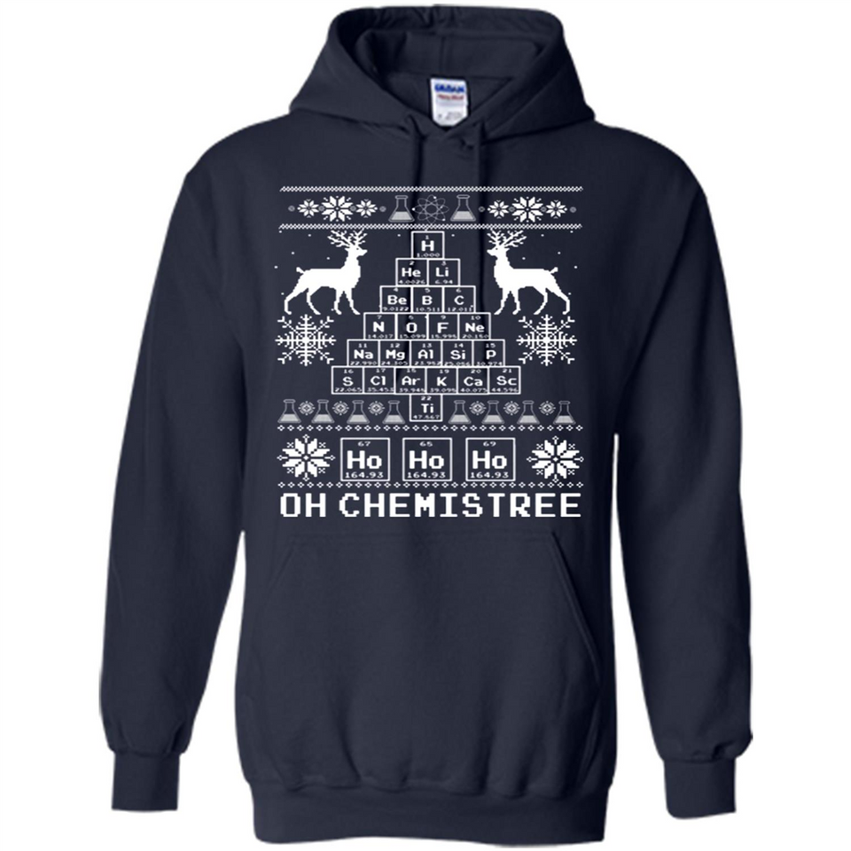 Oh Chemistry Tree Ugly Christmas Sweater - Hoodie