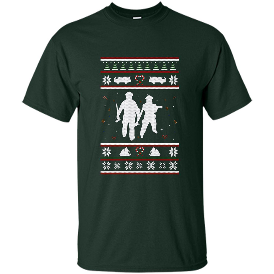 Christmas Ugly Sweater Firefighter Ugly Christmas Sweater - Shirt