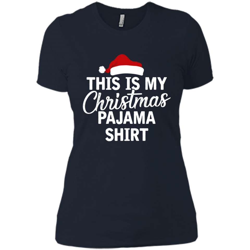 This Is My Christmas Pajama Family Matching - Ladies' Boyfriend T-Shirt
