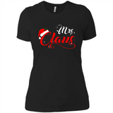 Mrs. Claus Santa Claus Merry Xmas T-Shirt - Ladies' Boyfriend T-Shirt