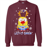 Minion Baltimore Ravens Ugly Christmas Sweater Let it Snow - Sweatshirt