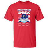 Police boyfriend Shark Blue Line Tee