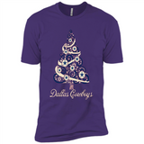 Dallas Cowboys NFL Football Team Logo Christmas Tree T-Shirt - Premium Short Sleeve T-Shirt