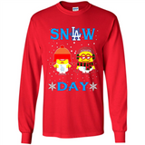 Snow Day Shirt For Los Angeles Dodgers Vs Minion Fans pingpong