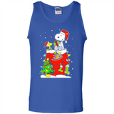 Anaheim Ducks Snoopy Ugly Christmas Sweaters - Tank Top