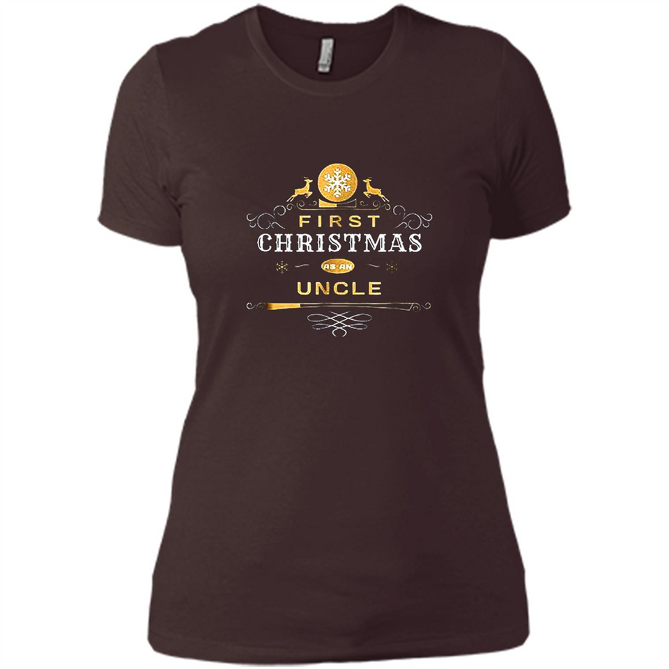 First Christmas as a Uncle - Christmas Family - Ladies' Boyfriend T-Shirt