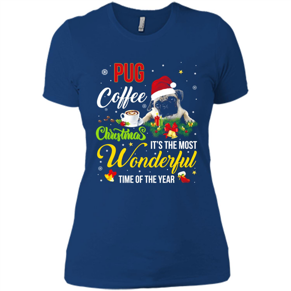 Pug Coffee Wonderful Christmas
