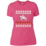 Sea Turtle Ugly Christmas T-Shirt - Ladies' Boyfriend T-Shirt