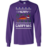Santa Claus Carpmas Merry Carpmas Christmas Sweater PINGPONG - Long Sleeve T-Shirt