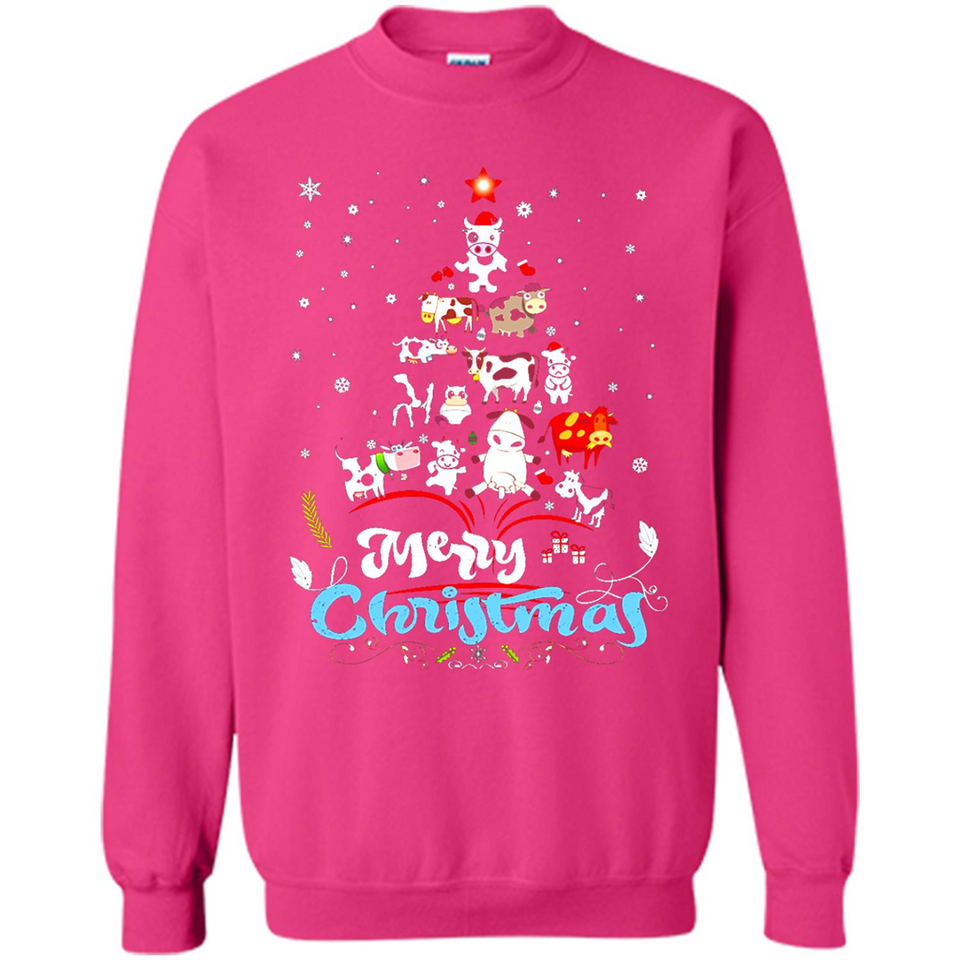 Christmas Ugly Sweater Animal Tree Pine Merry Christmas - Sweatshirt