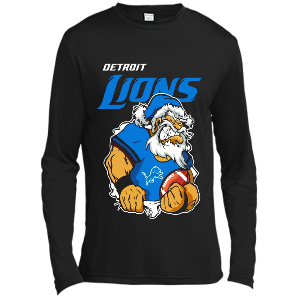 Grumpy Santa Claus Detroit Lions Football Team PINGPONG