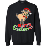 Christmas Merry Goatmas Goat Shirt Santa Hat - Sweatshirt