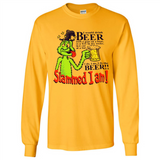 Slammed I Am I Would Drink Beer With A Goat On A Boat Shirt - Long Sleeve T-Shirt