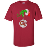 Fantastic Georgia Tech Yellow Jackets Glitter Grinch Monogram Ornament Christmas - Shirt