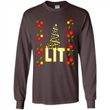 Funny Lets Get Lit Christmas Tree - Long Sleeve T-Shirt