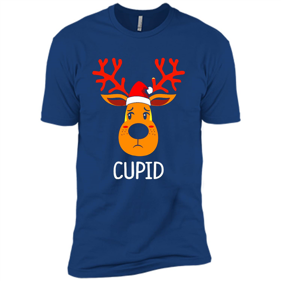 Cupid Santa Claus Funny Xmas Holiday T-Shirt - Premium Short Sleeve T-Shirt