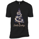 Dallas Cowboys NFL Football Team Logo Christmas Tree T-Shirt - Premium Short Sleeve T-Shirt