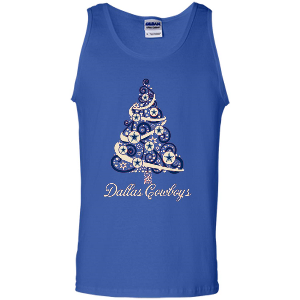 Dallas Cowboys NFL Football Team Logo Christmas Tree T-Shirt - Tank Top