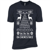 Oh Chemistry Tree Ugly Christmas Sweater - Premium Short Sleeve T-Shirt