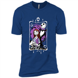 Disney Nightmare Before Christmas Jack And Sally T-Shirt - Premium Short Sleeve T-Shirt