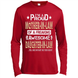 I'm A Proud Mother In Law Of A Freaking Awesome Daughter - Canvas Long Sleeve T-Shirt