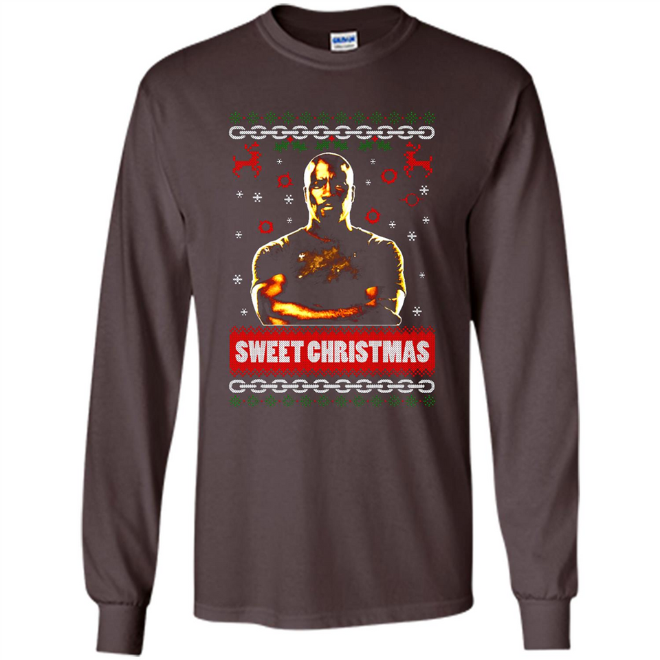 Christmas Ugly Sweater Floyd Mayweather Sweet Christmas - Long Sleeve T-Shirt