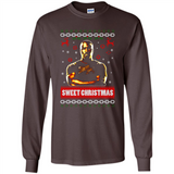 Christmas Ugly Sweater Floyd Mayweather Sweet Christmas - Long Sleeve T-Shirt