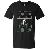 Christmas Ugly Sweater Best Cycling Ugly Christmas Sweater - Men's V-Neck